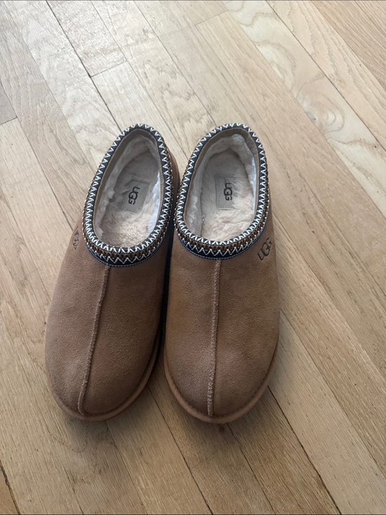 UGG Chestnut Slip-On Suede Shearling Mules main image 4